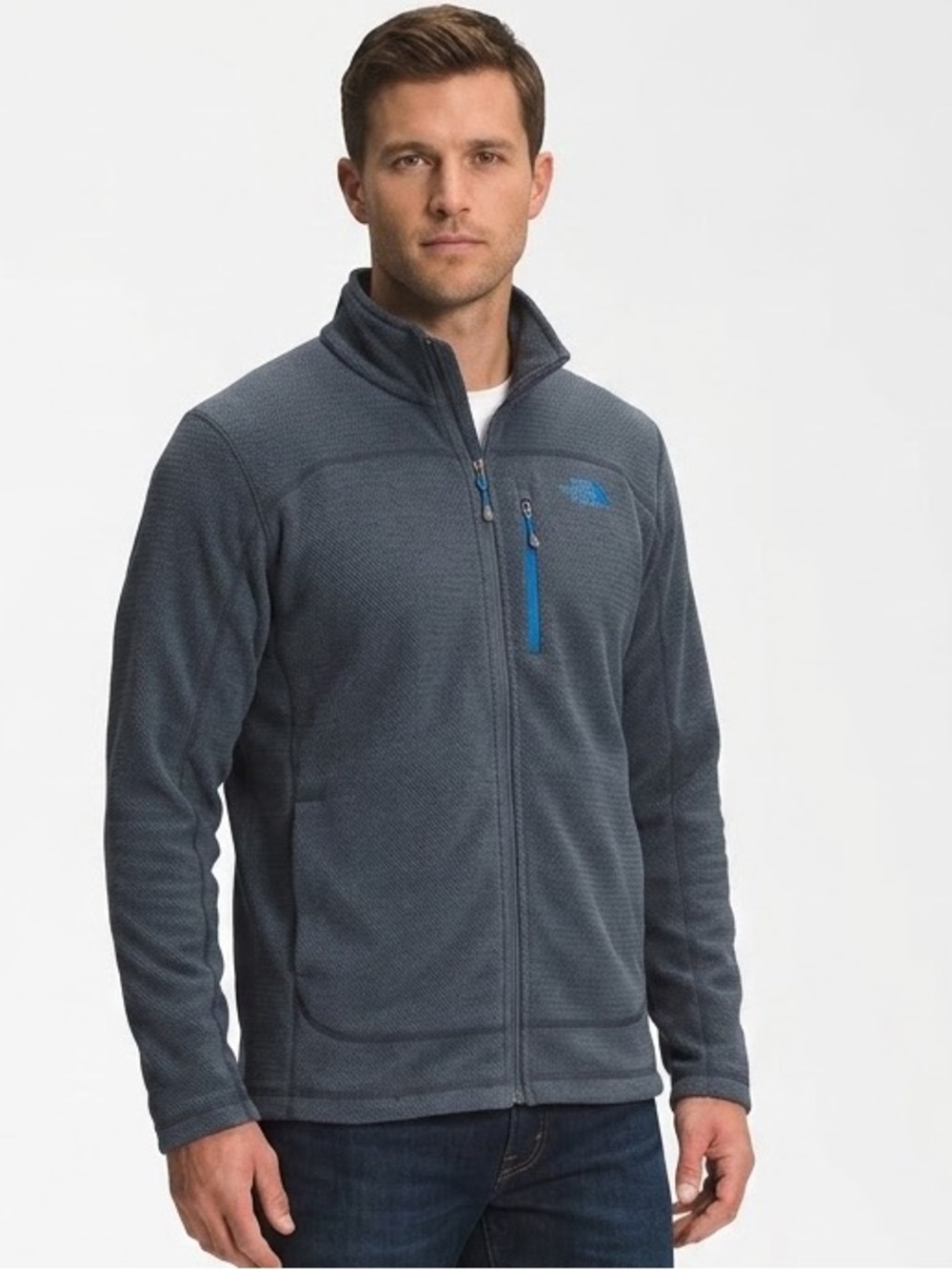 The North Face Men's Texture Full-Zip Fleece Jacket Size XL